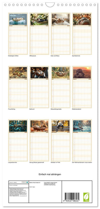 Einfach mal abhängen (CALVENDO Familienplaner 2026)