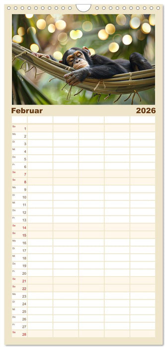 Einfach mal abhängen (CALVENDO Familienplaner 2026)