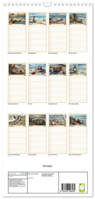 Strandgut (CALVENDO Familienplaner 2026)