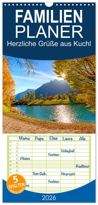 Herzliche Grüße aus Kuchl (CALVENDO Familienplaner 2026)