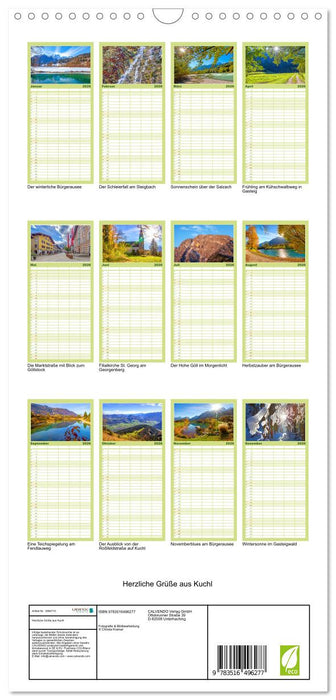 Herzliche Grüße aus Kuchl (CALVENDO Familienplaner 2026)