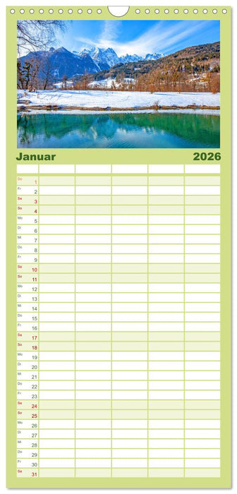 Herzliche Grüße aus Kuchl (CALVENDO Familienplaner 2026)