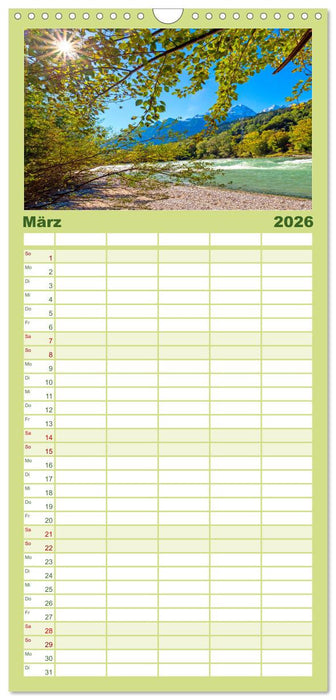 Herzliche Grüße aus Kuchl (CALVENDO Familienplaner 2026)