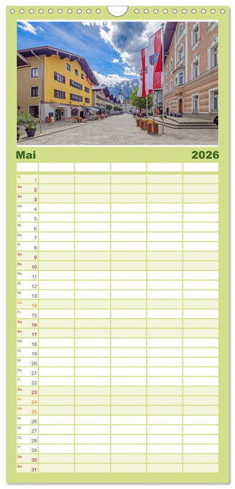 Herzliche Grüße aus Kuchl (CALVENDO Familienplaner 2026)