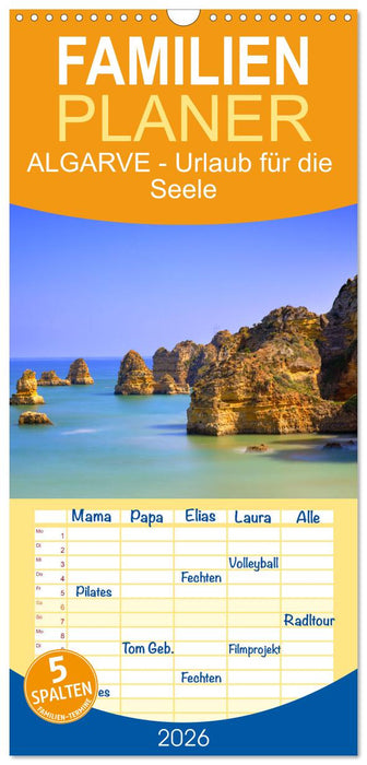ALGARVE - Urlaub für die Seele (CALVENDO Familienplaner 2026)