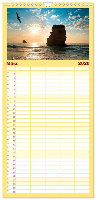 ALGARVE - Urlaub für die Seele (CALVENDO Familienplaner 2026)