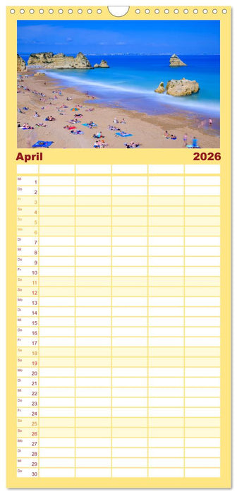 ALGARVE - Urlaub für die Seele (CALVENDO Familienplaner 2026)