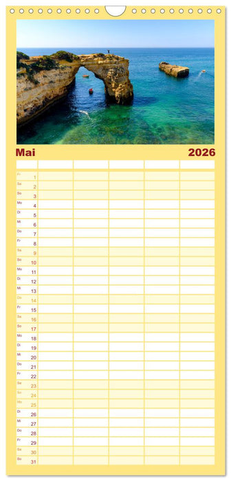 ALGARVE - Urlaub für die Seele (CALVENDO Familienplaner 2026)