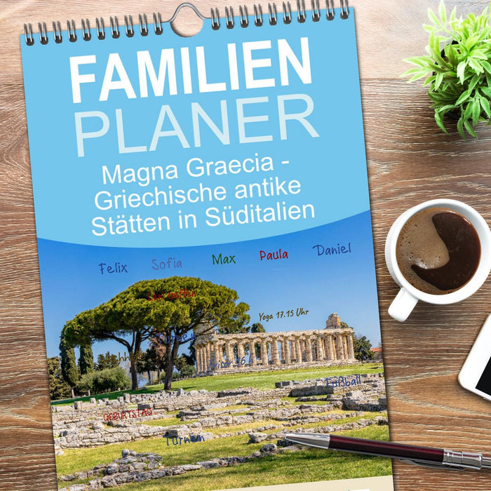Magna Graecia - Griechische antike Stätten in Süditalien (CALVENDO Familienplaner 2026)