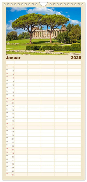 Magna Graecia - Griechische antike Stätten in Süditalien (CALVENDO Familienplaner 2026)