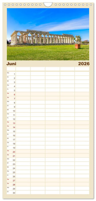 Magna Graecia - Griechische antike Stätten in Süditalien (CALVENDO Familienplaner 2026)