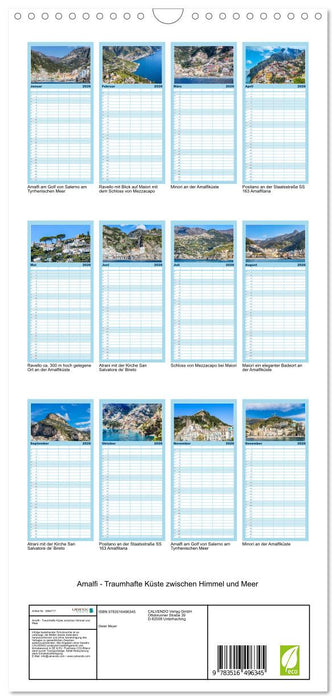 Amalfi - Traumhafte Küste zwischen Himmel und Meer (CALVENDO Familienplaner 2026)