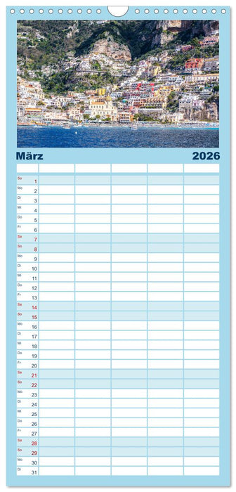Amalfi - Traumhafte Küste zwischen Himmel und Meer (CALVENDO Familienplaner 2026)