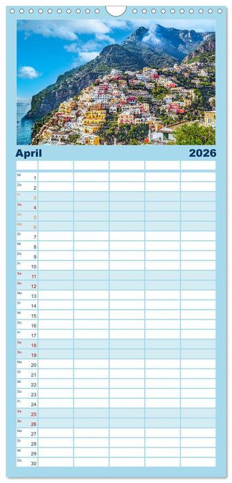 Amalfi - Traumhafte Küste zwischen Himmel und Meer (CALVENDO Familienplaner 2026)