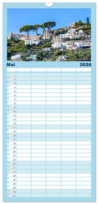 Amalfi - Traumhafte Küste zwischen Himmel und Meer (CALVENDO Familienplaner 2026)