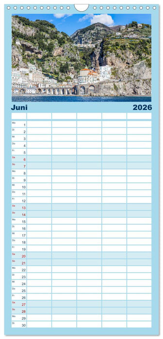 Amalfi - Traumhafte Küste zwischen Himmel und Meer (CALVENDO Familienplaner 2026)