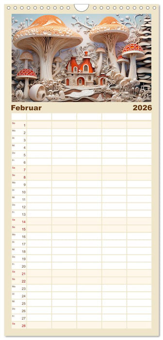 Magie der Pilze (CALVENDO Familienplaner 2026)