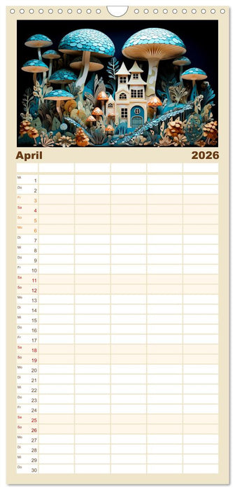 Magie der Pilze (CALVENDO Familienplaner 2026)