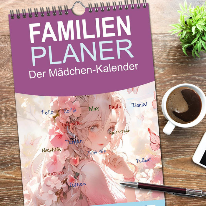 Der Mädchen-Kalender (CALVENDO Familienplaner 2026)