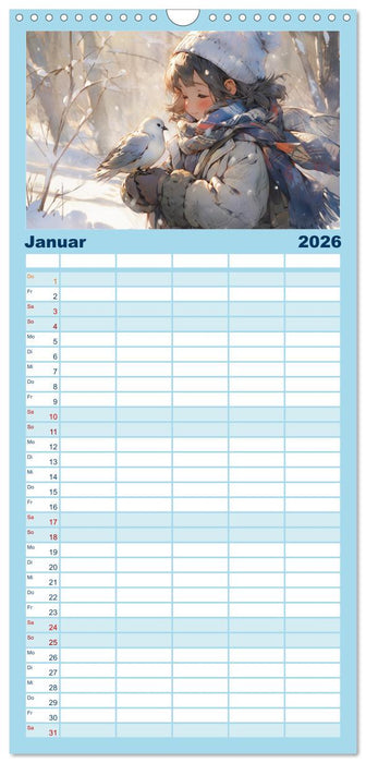 Der Mädchen-Kalender (CALVENDO Familienplaner 2026)
