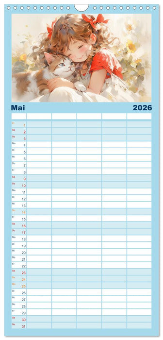 Der Mädchen-Kalender (CALVENDO Familienplaner 2026)