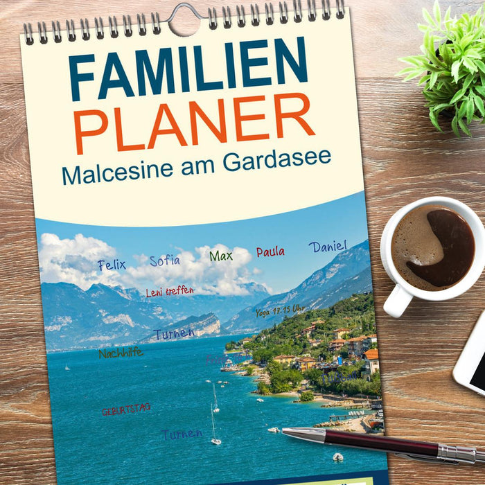 Malcesine am Gardasee (CALVENDO Familienplaner 2026)