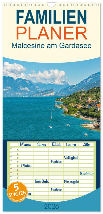 Malcesine am Gardasee (CALVENDO Familienplaner 2026)