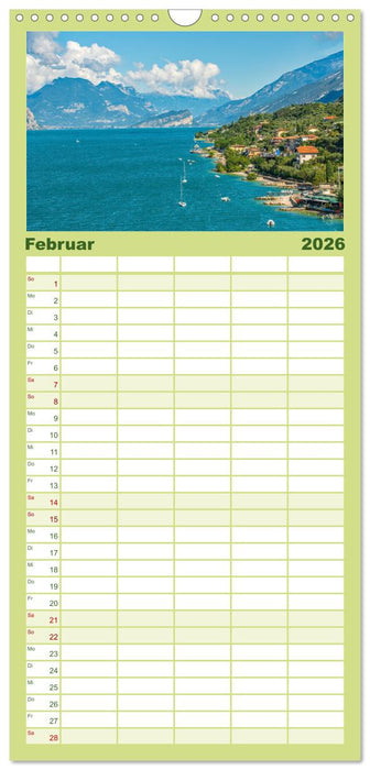 Malcesine am Gardasee (CALVENDO Familienplaner 2026)