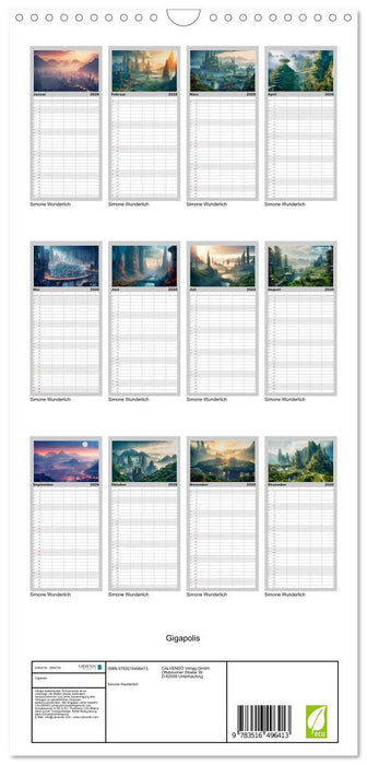 Gigapolis (CALVENDO Familienplaner 2026)