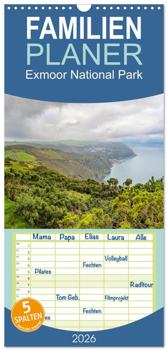 Exmoor National Park (CALVENDO Familienplaner 2026)