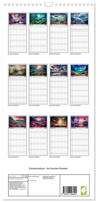 Extraterrestrisch - Auf fremden Planeten (CALVENDO Familienplaner 2026)