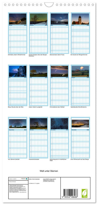 Welt unter Sternen (CALVENDO Familienplaner 2026)