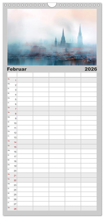 Fantasiestädte (CALVENDO Familienplaner 2026)