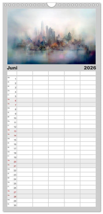 Fantasiestädte (CALVENDO Familienplaner 2026)