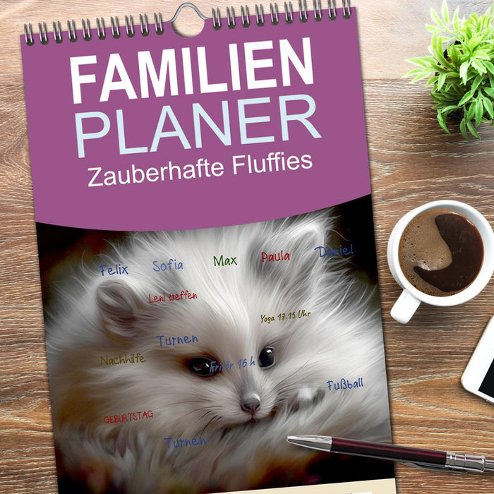 Zauberhafte Fluffies (CALVENDO Familienplaner 2026)