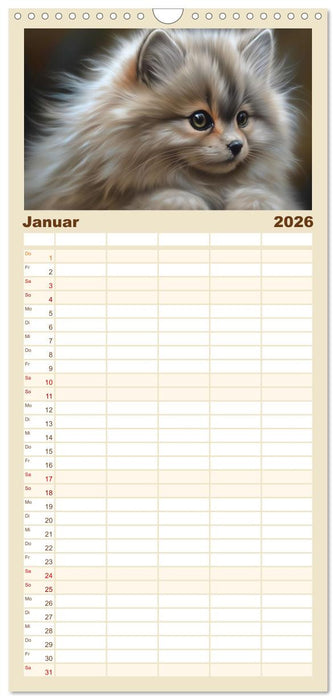 Zauberhafte Fluffies (CALVENDO Familienplaner 2026)