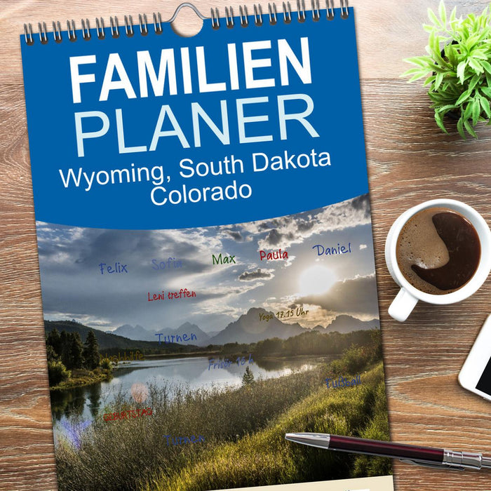 Wyoming, South Dakota Colorado (CALVENDO Familienplaner 2026)