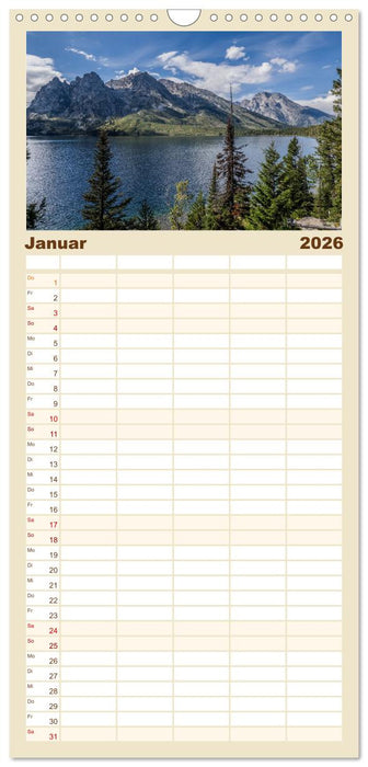 Wyoming, South Dakota Colorado (CALVENDO Familienplaner 2026)