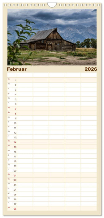 Wyoming, South Dakota Colorado (CALVENDO Familienplaner 2026)