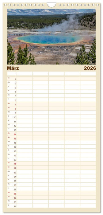 Wyoming, South Dakota Colorado (CALVENDO Familienplaner 2026)