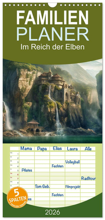 Im Reich der Elben (CALVENDO Familienplaner 2026)
