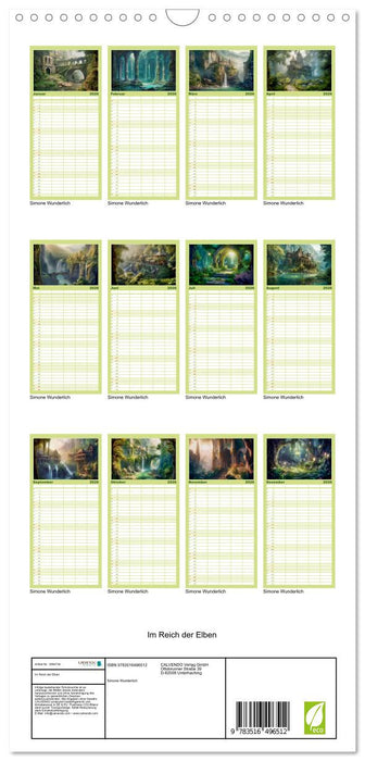 Im Reich der Elben (CALVENDO Familienplaner 2026)