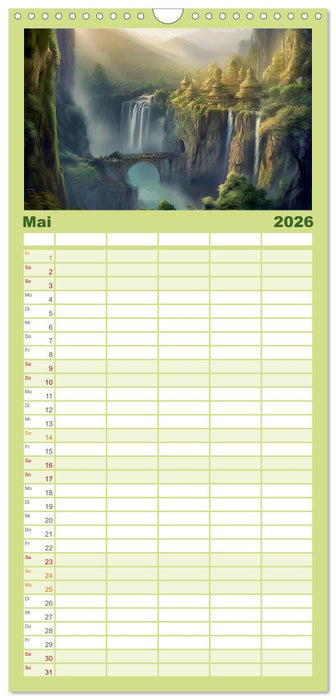 Im Reich der Elben (CALVENDO Familienplaner 2026)