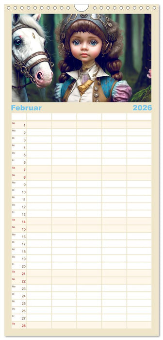 Kleine Steampunk Stars (CALVENDO Familienplaner 2026)