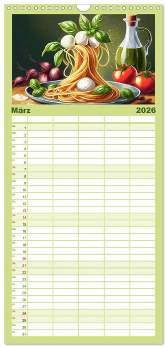 Nudel Varianten (CALVENDO Familienplaner 2026)