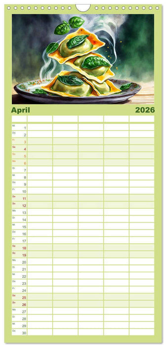 Nudel Varianten (CALVENDO Familienplaner 2026)