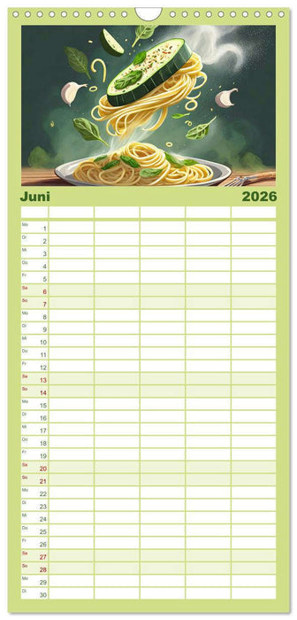 Nudel Varianten (CALVENDO Familienplaner 2026)
