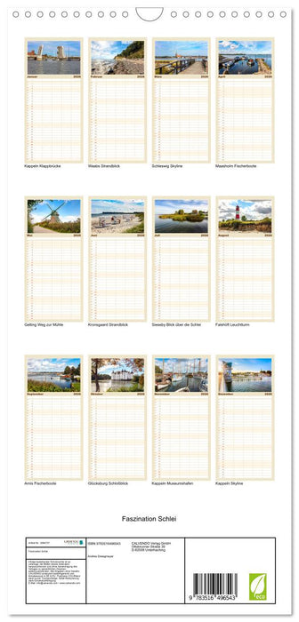 Faszination Schlei (CALVENDO Familienplaner 2026)