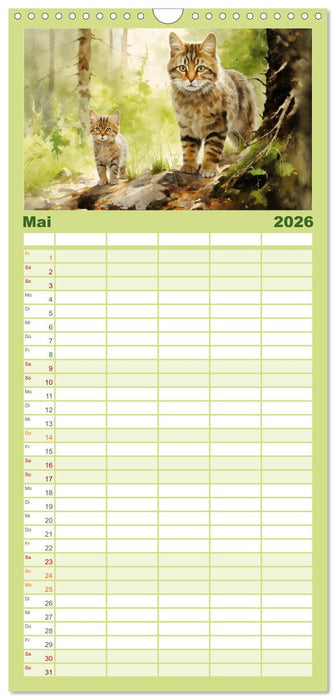 Zwölf Monate im Wald (CALVENDO Familienplaner 2026)