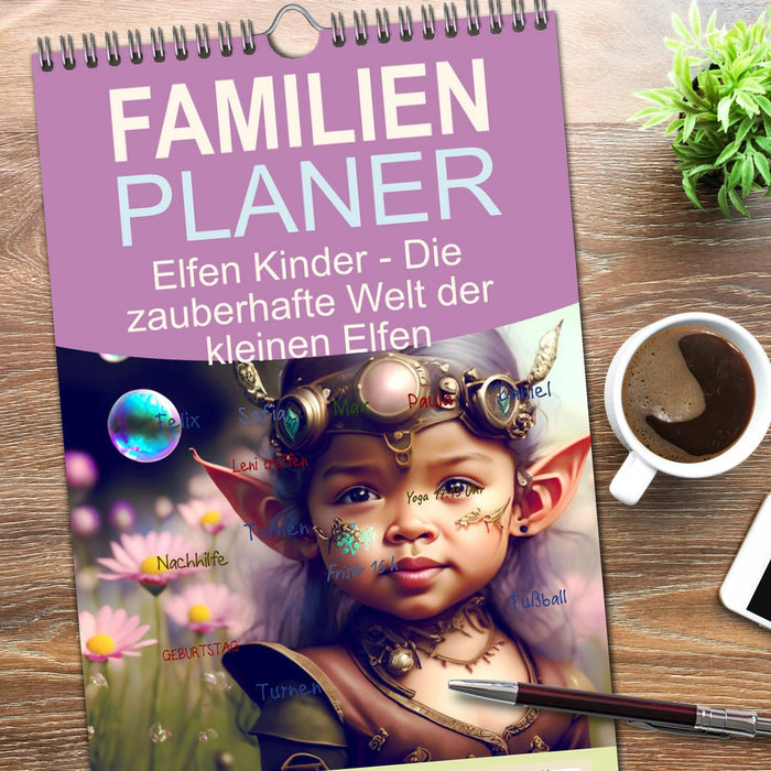 Elfen Kinder - Die zauberhafte Welt der kleinen Elfen (CALVENDO Familienplaner 2026)
